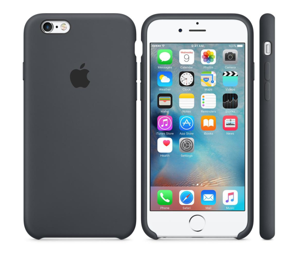 Apple iPhone 6s Silicone Case grafitowy - 259187 - zdjęcie 2